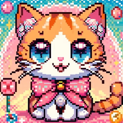 Anime cute cat