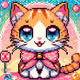 Anime cute cat