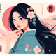 Simple Asian Girls Art
