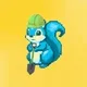 Pixel Squirrel Construction Worker #1