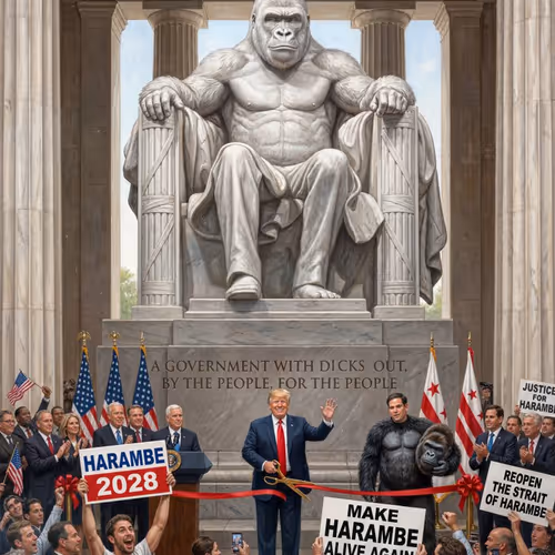 WHITE HOUSE UNVEILING NEW HARAMBE MEMORIAL