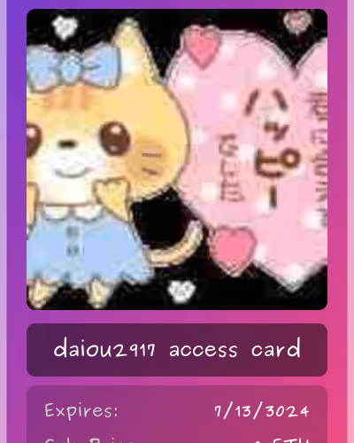 Daiou2917 Club Card