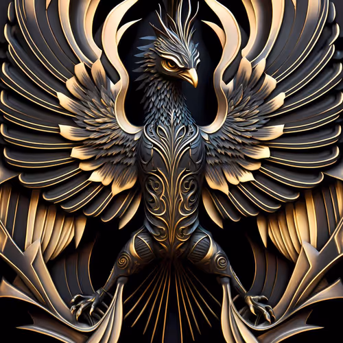 Elegant Golden Art Deco #148