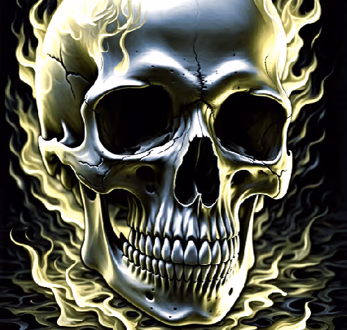 Skull of fire