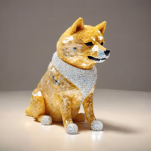 Dog Made Of Crystal
