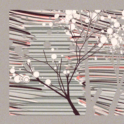 The Blossoms Of Apple Trees Behind The River