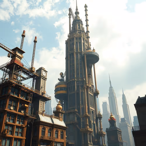 Steampunk Skyscrapers Base
