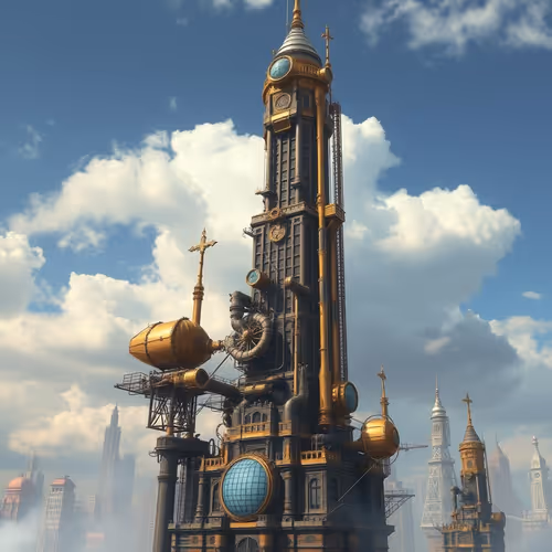 Steampunk Skyscrapers Base