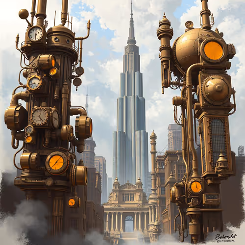 Steampunk Skyscrapers Base