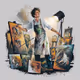 fantasy of a professional painter
