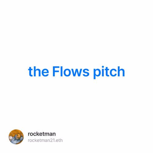 the Flows pitch 3