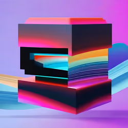 Based Cube Generative Art #552