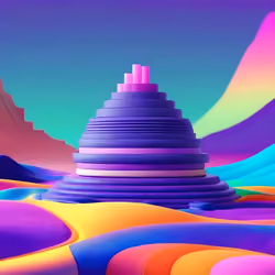 Based Cube Generative Art #317