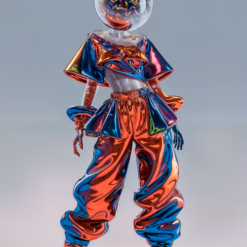 Crypto Fashion Plastic-themed Outfit