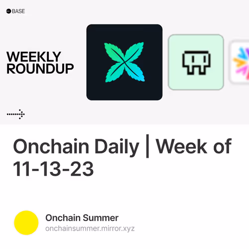 Onchain Daily Week Of 11 13 23