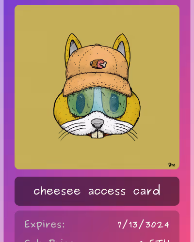 cheesee club card