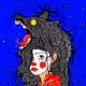 Sad clown girls