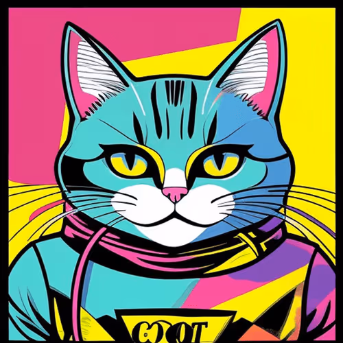 Cat Pop Art 2