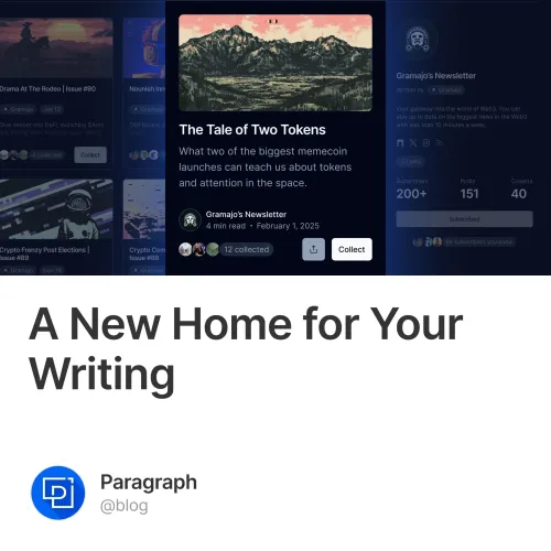 A New Home For Your Writing