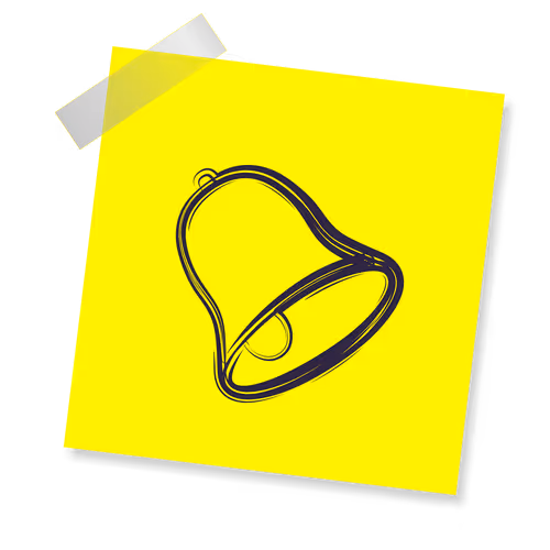 Notes And Flowers Bell