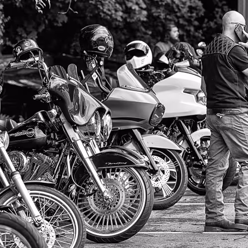 Bikes Or Empty Helmets Having A Chat