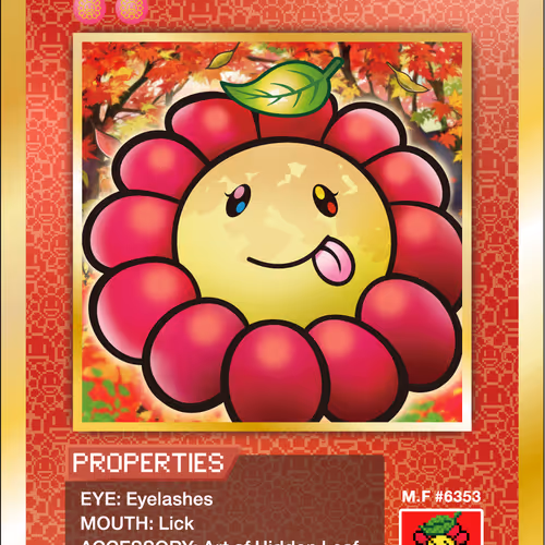 108 Flowers Revised Nft Cards