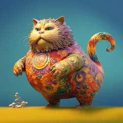 Fractal cats #88