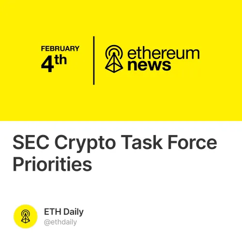 Sec Crypto Task Force Priorities