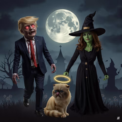 Miggles halloween trump and harris #117