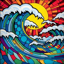 The roaring waves of the tide #878