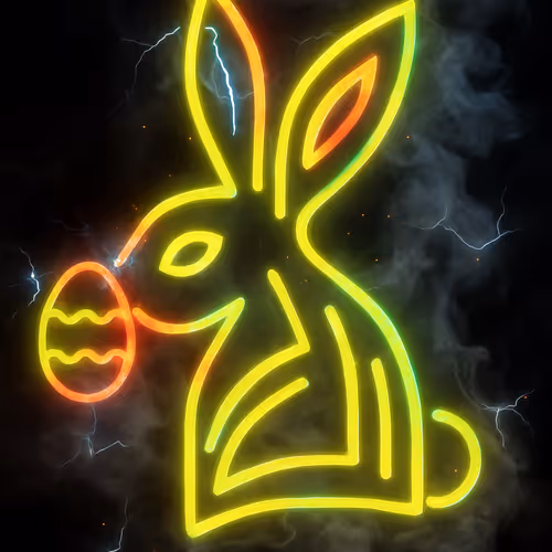 Easter Bunny in the Fog