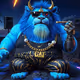 big bad lion blue cat 