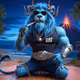 lion boss blue cat 