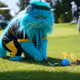 golf kid cat