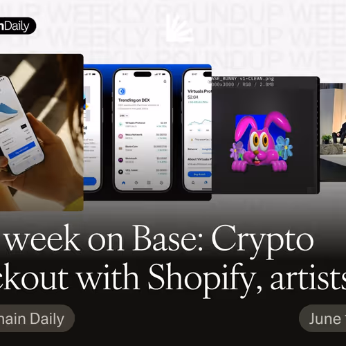 This week on Base: Crypto checkout with Shopify, artists remix Base, token-gated reveals, and DEX tr