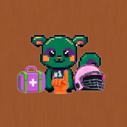 Pixel Squirrel Football #47