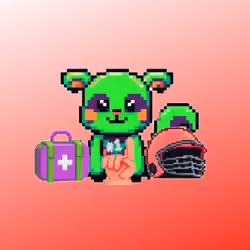 Pixel Squirrel Football #26