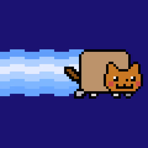 based rainbow cat