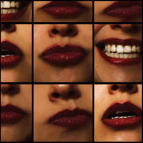 Her lips tell stories