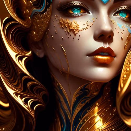 The Radiant Bitcoin Goddess