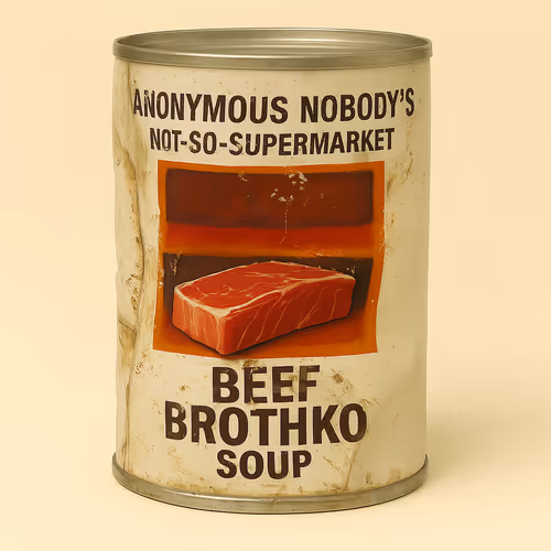 Anonymous Nobodys Not So Supermarket Sale Rack