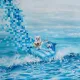 on the wave