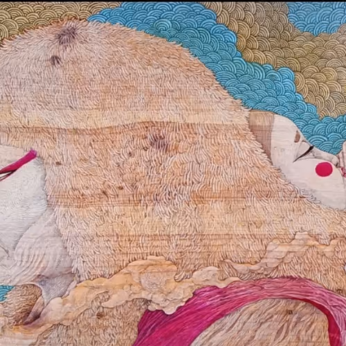 Harper Bazaar Art Jakarta 2017 Wood Painting