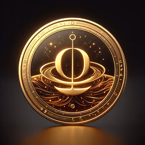 Golden crypto coins