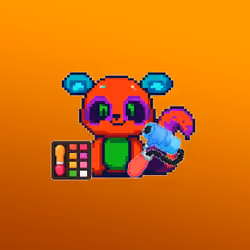 Pixel Squirrel Painter #418