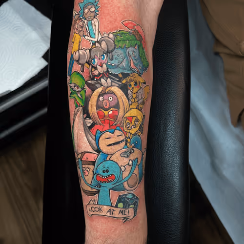 Tatoo Pokem0n W R1ck M0rty On Base