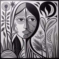 Monochrome Picasso #725