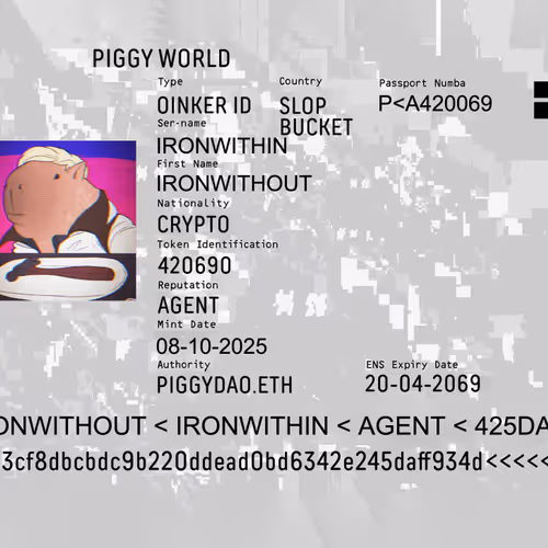 Piggy ID: IRONWITHOUT IRONWITHIN