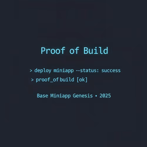 Proof of Build