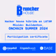 Participation certificate - Mentoring program for the Buildathon Onchain Summer BASE in La